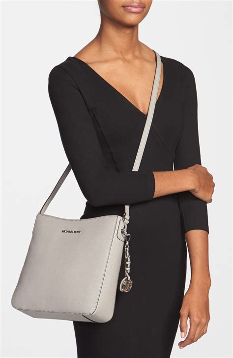 michael kors grey crossbody bag